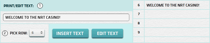 Sign Editor - Insert/Edit Text