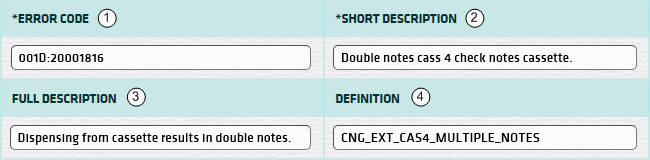 Error Descriptors