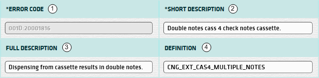 Error Descriptors